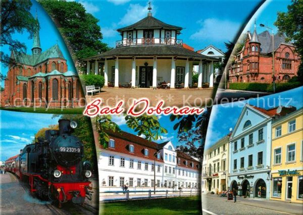 Bad Doberan Dampfeisenbahn Kurhalle Kirche Schloss