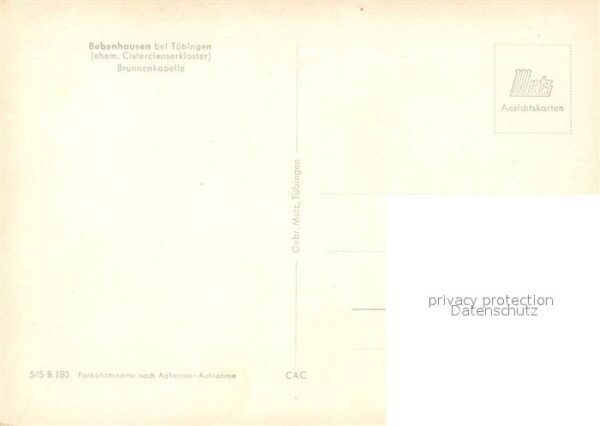Bebenhausen Tuebingen Cistercienserkloster Brunnenkapelle – Bild 2