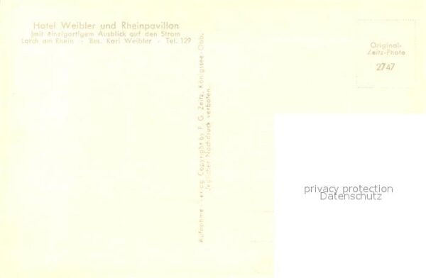 Foto Zeitz F.G. Nr. 2747 Bacharach Jugendburg Stahleck – Bild 2
