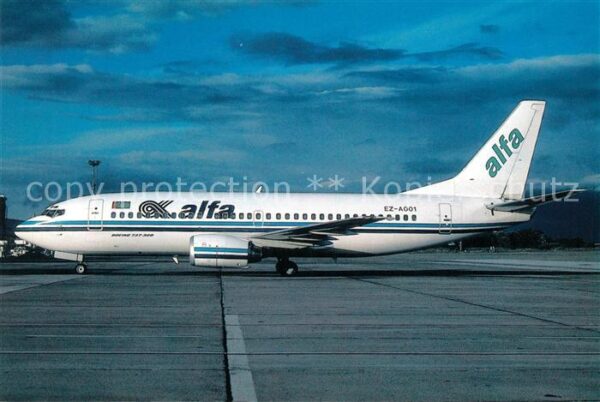 Flugzeuge Zivil ALFA Hava Yollari B 737-341 EZ-A001