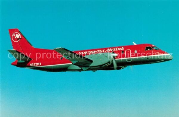 Flugzeuge Zivil Northwest Airlink Express Airlines Saab