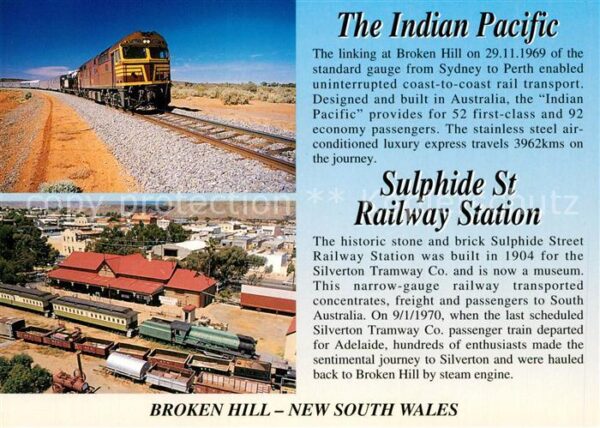 Lokomotive Indian Pacific Sulpide Street Railway S