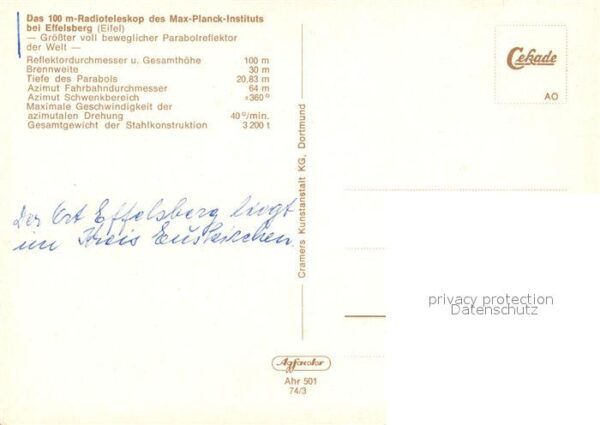 Funk Radioteleskop Effelsberg – Bild 2