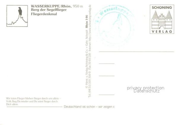 Segelflug Gliding Vol-Voile Vuolo-a-Vela Wasserkuppe Rhön Fliegerdenkmal – Bild 2