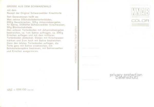 Lebensmittel Schwarzwälder Kirschtorte Rezept Kuckuc – Bild 2