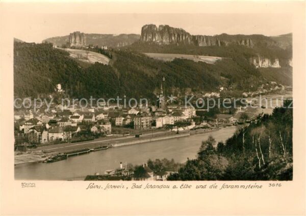 Foto Hahn Nr. 3616 Bad Schandau Schrammsteine