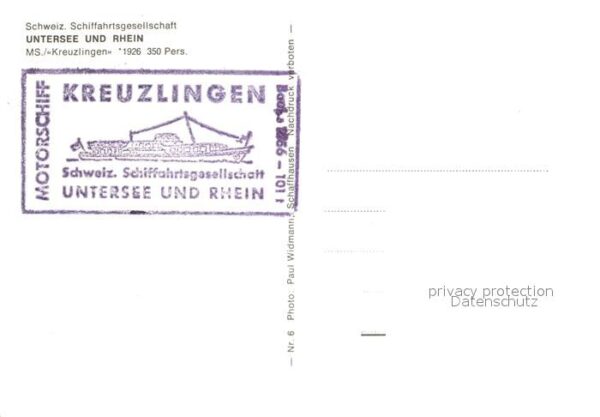 Motorschiffe MS Kreuzlingen Schifffahrtgesellschaft – Bild 2