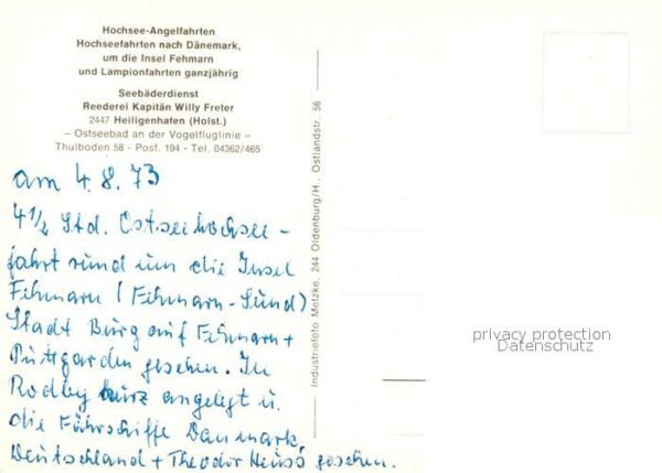 Schiffe Ships Navires Wappen von Heiligenhafen – Bild 2
