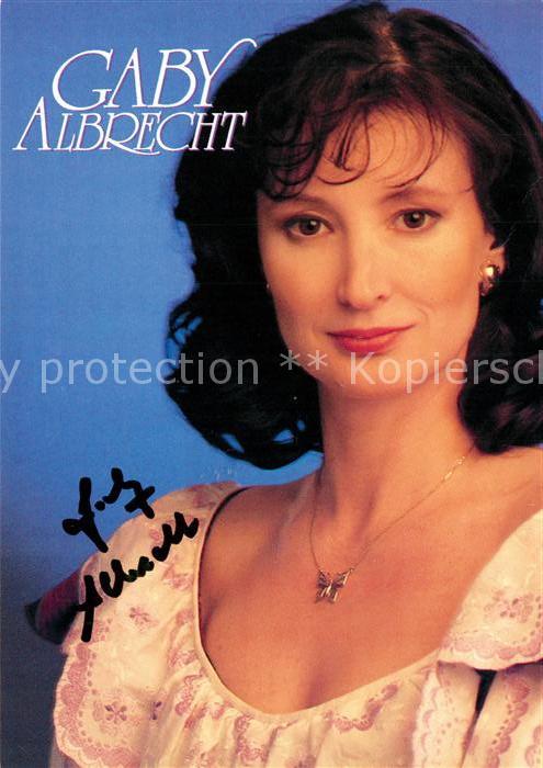 Saenger Band Gaby Albrecht Autogramm