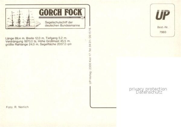Segelschiffe Gorch Fock – Bild 2