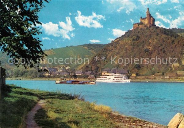 Schiffe Ships Navires Marksburg Rhein