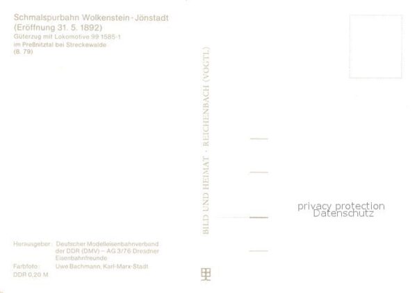 Lokomotive Schmalspurbahn Wolkenstein-Jönstadt Pre – Bild 2