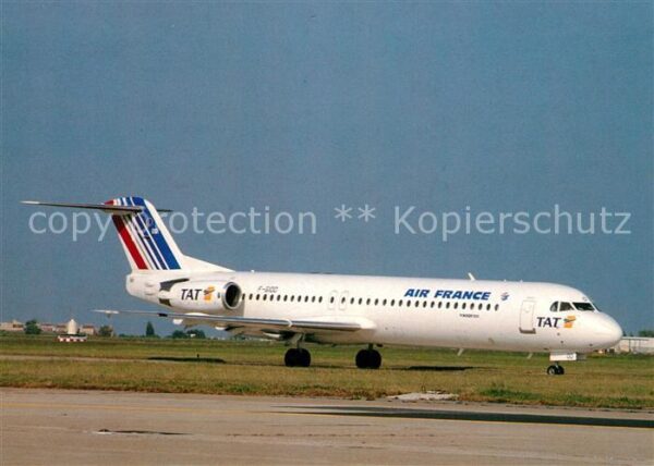 Flugzeuge Zivil Air France TAT Fokker 100 F-GIOD