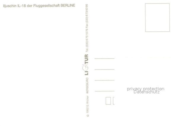 Flugzeuge Zivil Iljuschin IL-18 Berline – Bild 2