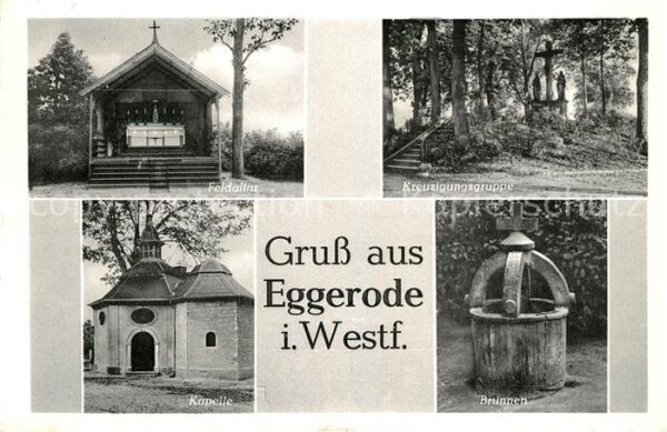 Eggerode Feldaltar Kreuzigungsgruppe Kapelle Bru