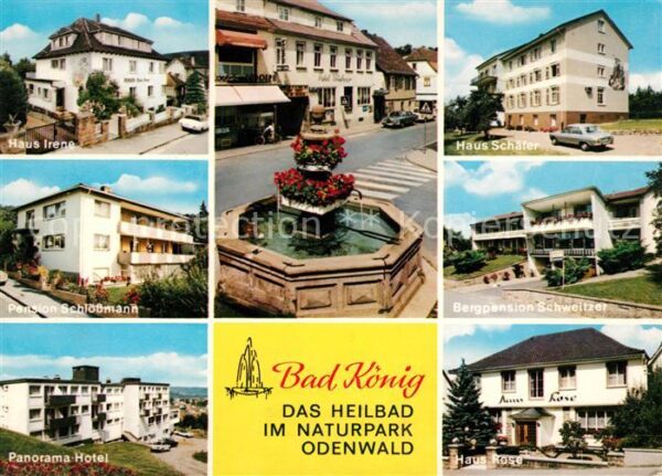 Bad Koenig Odenwald Haus Irene Pension Schlössmann Panorama