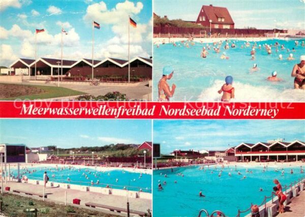 Norderney Nordseebad Meerwasserwellenfreibad Teilansichten