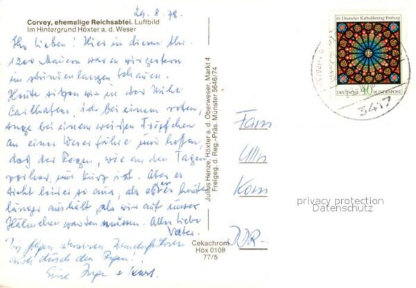 Corvey Ehem Reichsabtei Fliegeraufnahme – Bild 2
