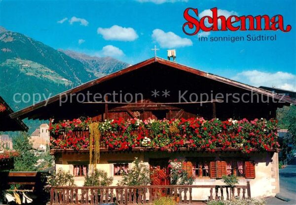 Schenna Meran Blumenpracht am Alten Maritsch Hof