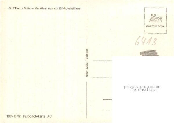 Tann Rhoen Marktbrunnen mit Elf Apostel Haus – Bild 2
