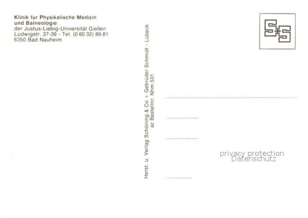 Bad Nauheim Klinik für Phys Medizin und Balneologie – Bild 2