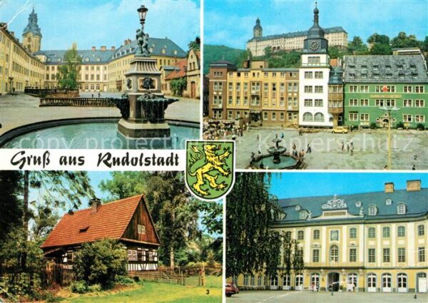 Rudolstadt Schloss Heidecksburg Marktplatz Volksku