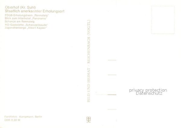 Oberhof Thueringen FDGB Erholungsheim Rennsteig Interhotel – Bild 2