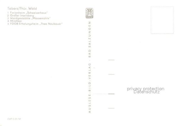 Tabarz Ferienheim Schweizerhaus Grosser Insels – Bild 2