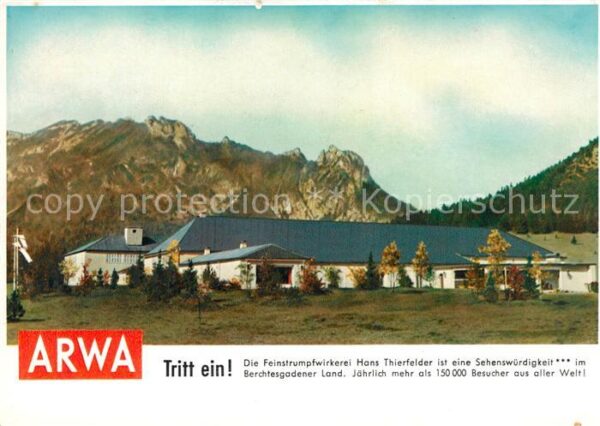 Berchtesgaden ARWA Feinstrumpfwirkerei Hans Thierfeld