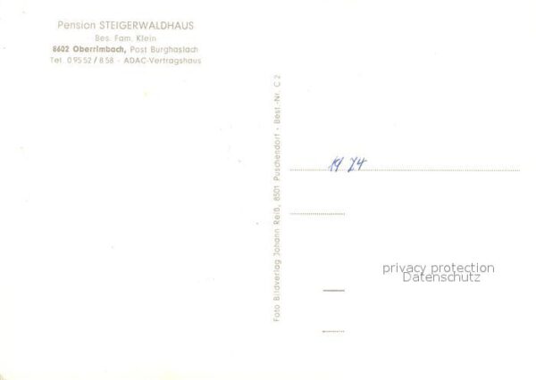 Oberrimbach Burghaslach Pension Steigerwaldhaus – Bild 2