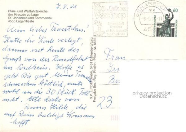 Lage Rieste Pfarrkirche Wallfahrtskirche des Kreuze – Bild 2
