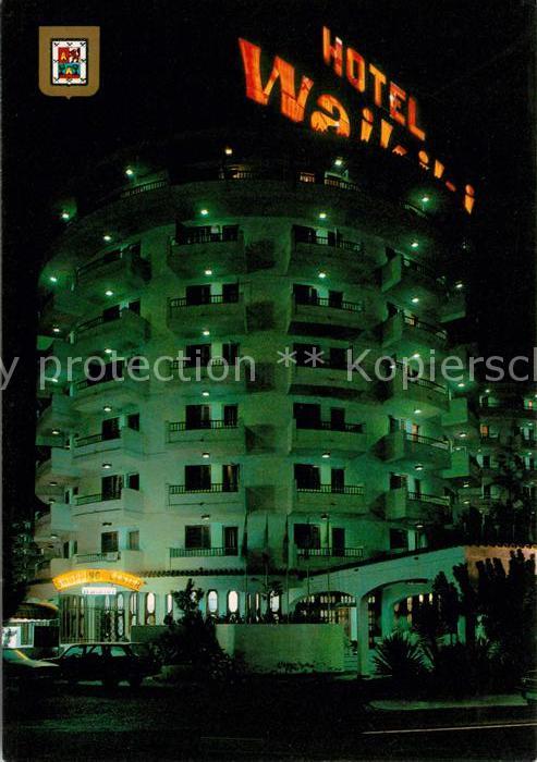 Playa del Ingles Hotel Waikiki de noche