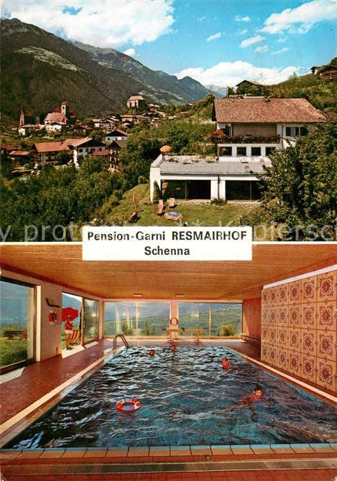 Schenna Meran Pension arni Resmairhof Hallenbad