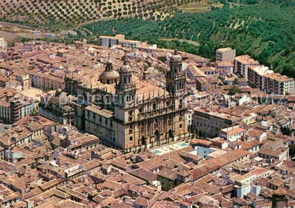 Jaen Vista parcial y Catedral vista aerea