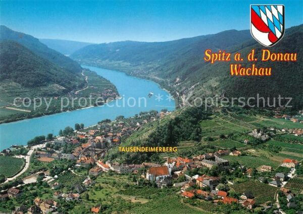 Spitz Donau Tausendeimerberg Fliegeraufnahme