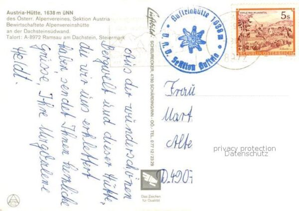 Austriahuette Alpenvereinshütte an der Dachsteinsüdwa – Bild 2