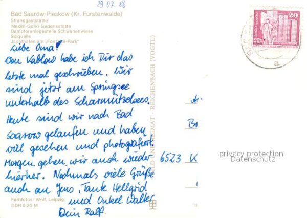 Bad Saarow-Pieskow Strandgaststätte Maxim Gorki Gedenkstät – Bild 2