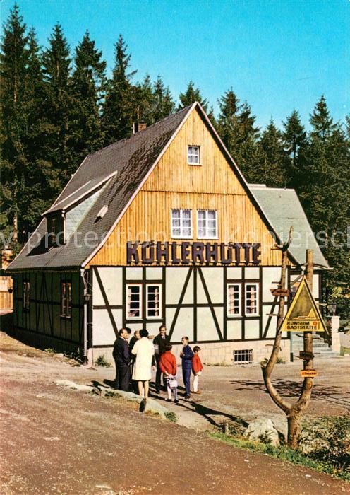 Sosa Erzgebirge Gaststätte Köhlerhütte an der Talsperre
