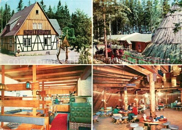 Sosa Erzgebirge Konsum Gaststätten Köhlerhütte und Meil