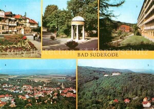 Bad Suderode Rathausplatz Behringer Brunnen Kurpark