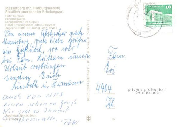 Masserberg Hotel Kurhaus Rennsteigwarte Springbrun – Bild 2
