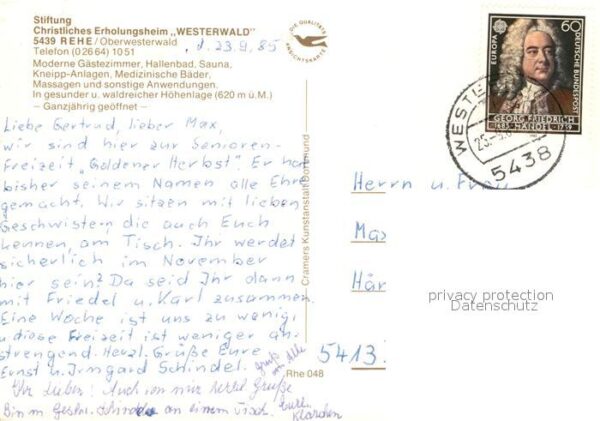 Rehe Westerwald Stiftung Christliches Erholungsheim Wes – Bild 2