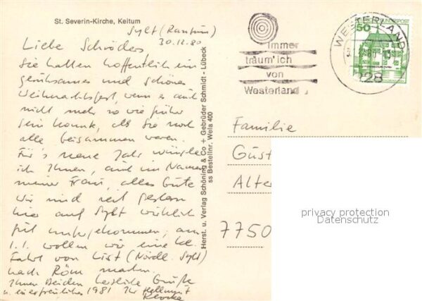 Keitum Sylt St Severin Kirche – Bild 2