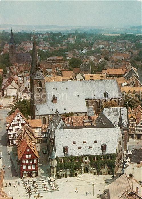 Quedlinburg Markt Luftbildserie Interflug