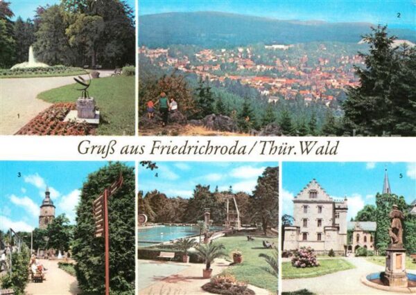 Friedrichroda Puschkinpark Kuranlagen Schwimmbad Schl