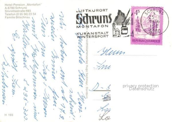 Schruns Vorarlberg Hotel Pension Montafon Hallenbad – Bild 2