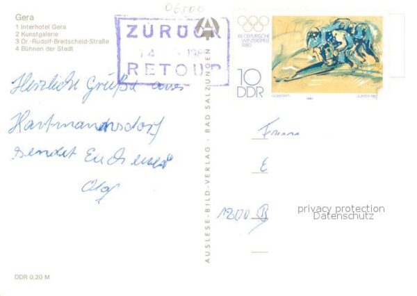 Gera Interhotel Gera Kunstgalerie Dr Rudolf – Bild 2