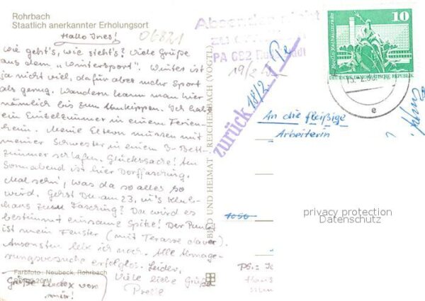 Rohrbach Saalfeld Teilansichten Erholungsort – Bild 2