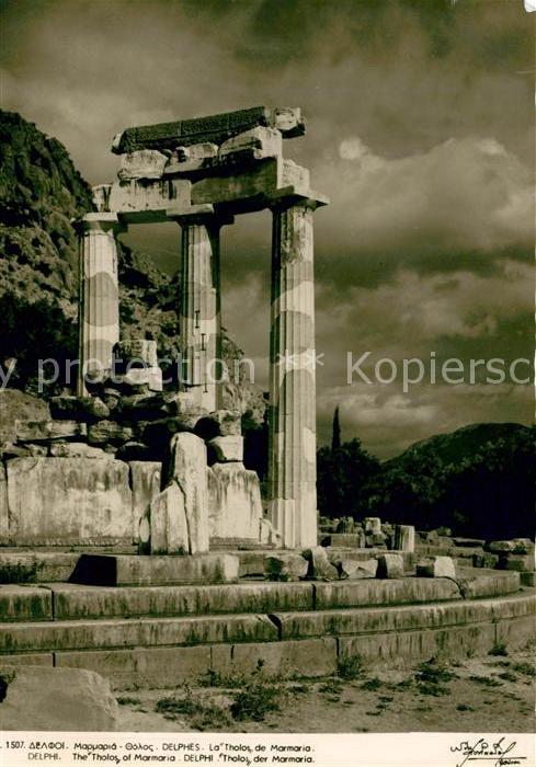 Delphi Delfi Tholos der Marmaria Tempel Antike Stätt