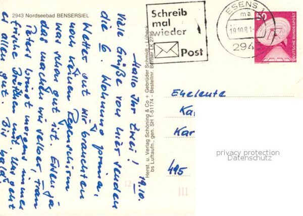 Bensersiel Hafen Fliegeraufnahme – Bild 2